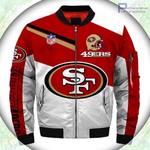 san francisco 49ers bomber jacket style 5 winter coat gift for fan 2 q1qolu