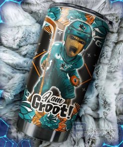 san jose sharks nhl tumbler i am groot tumbler with whimsical quote g fanatics 1 jrwbmy