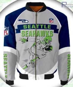 seattle seahawks bomber jacket graphic running men gift for fans 1 pnemtk