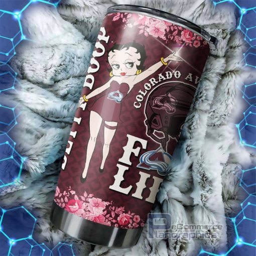 show some love for avalanche with this betty boop nhl tumbler 1 ykfvcq