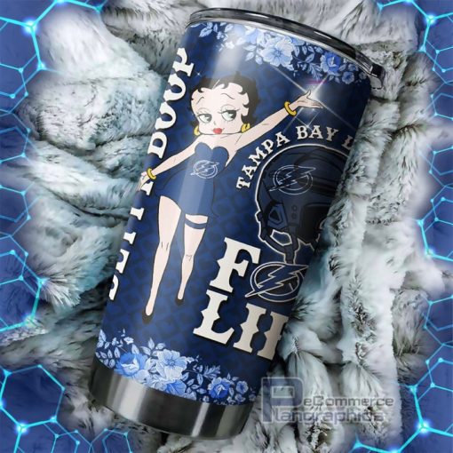 st louis blues nhl tumbler featuring betty boop design custom drinkware for fans 1 os0ta7