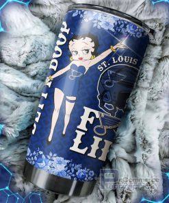 st louis blues nhl tumbler featuring betty boop design perfect for fans 1 eoc6s9
