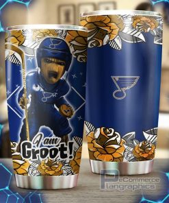 st louis blues nhl tumbler featuring groot design perfect for fans 2 ihgllr