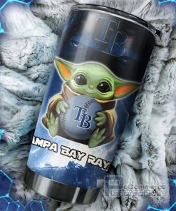 tampa bay rays mlb tumbler with baby yoda design for baseball fans 1 y93oqs