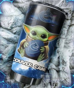 the force is strong with this baby yoda vancouver canucks nhl tumbler 1 m4ehwf
