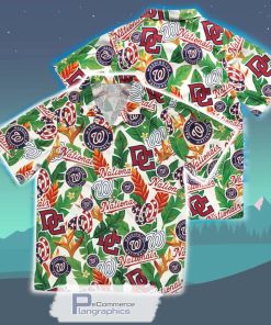 washington nationals tropical leaf hawaiian shirt sport hawaiian summer shirt 1 dyaxih
