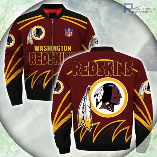 washington redskins bomber jacket style 1 winter coat gift for fan 1 krrzco