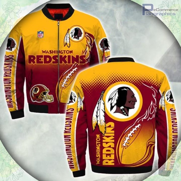 Washington Redskins Bomber Jacket Style  Winter Coat Gift For Fan