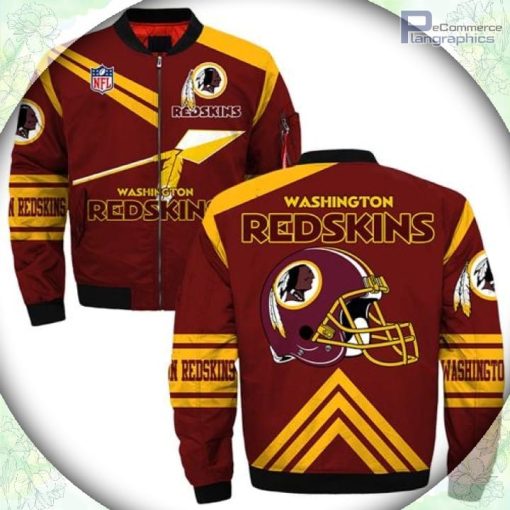 washington redskins bomber jacket style 3 winter coat gift for fan 1 dogbkt