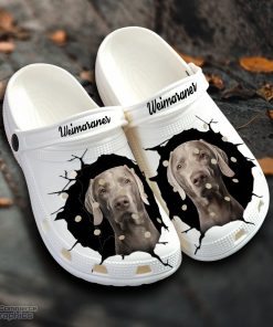 weimaraner custom name crocs shoes love dog crocs 1 g86csu