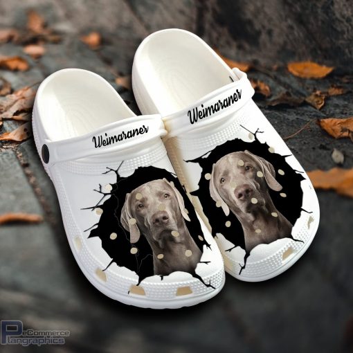 weimaraner custom name crocs shoes love dog crocs 1 g86csu
