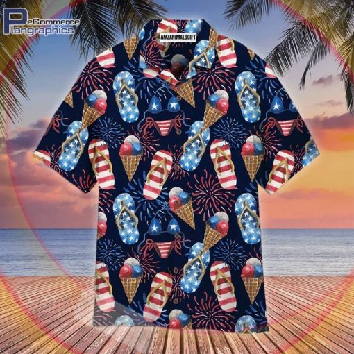 4th of day beach slippers fireworks blue and colorful aloha hawaiian shirts 4th of day beach slippers fireworks blue and colorful aloha hawaiian shirts 2 ce3hyh