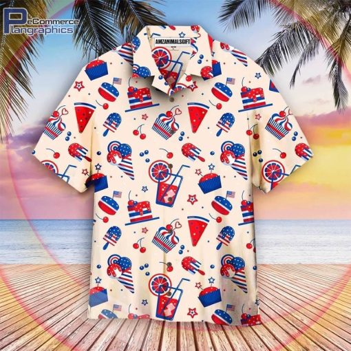 4th of july ice cream and cakes white and colorful aloha hawaiian shirts 4th of july ice cream and cakes white and colorful aloha hawaiian shirts 2 n33gcl