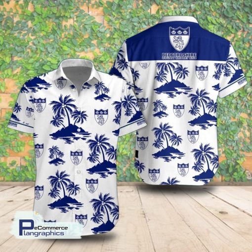 bedfordshire county cricket club palm island short sleeve shirt summer hawaiian shirt vs7jug