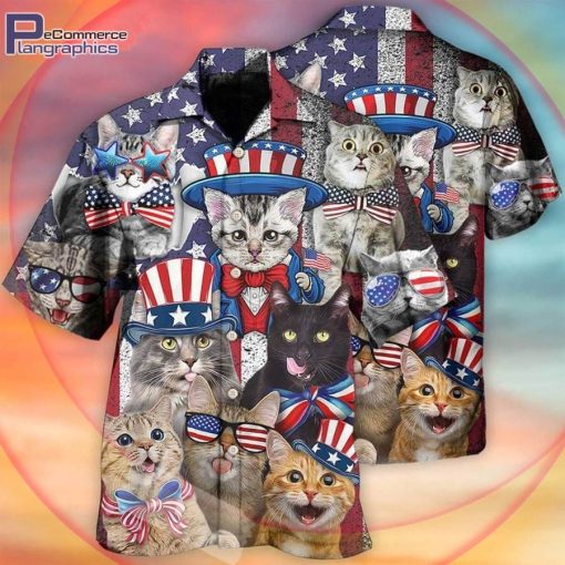 cat aloha hawaiian shirts cat independence day funny hawaiian shirt cat aloha hawaiian shirts cat independence day funny hawaiian shirt 1 x3b5ly