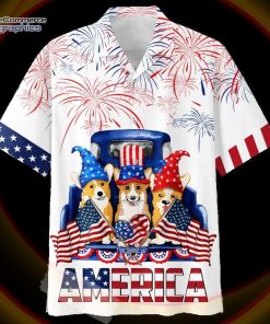 corgi aloha hawaiian shirts funny dog america independence day usa flag aloha hawaiian shirt 1 yufgds
