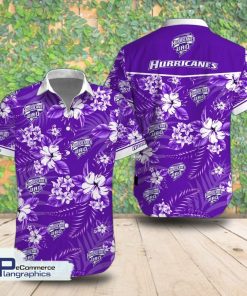 hobart hurricanes tropical short sleeve shirt summer hawaiian shirt cycsfu