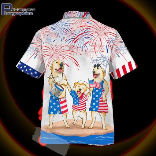 labrador retriever aloha hawaiian shirts independence day 4th of july american hawaiian shirt 2 f07fgn