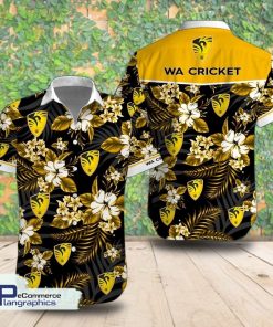 western australia cricket team tropical short sleeve shirt summer hawaiian shirt o4obxo