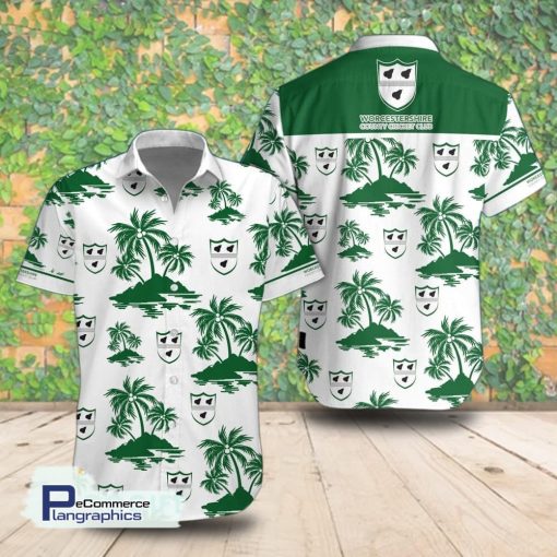worcestershire county cricket club palm island short sleeve shirt summer hawaiian shirt imefg5