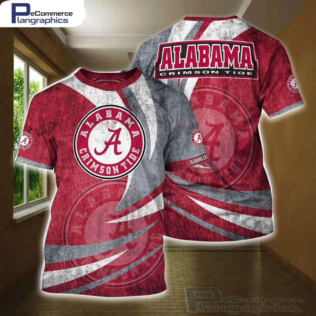 Alabama Crimson Tide Football NCAA All Over Printed T-Shirt