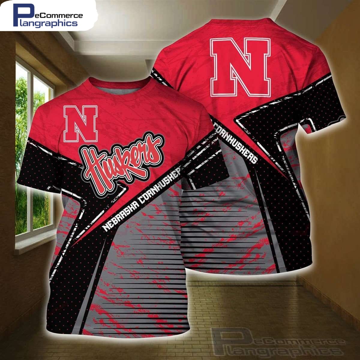 Nebraska Cornhuskers NCAA 3D AOP Unisex T-Shirt