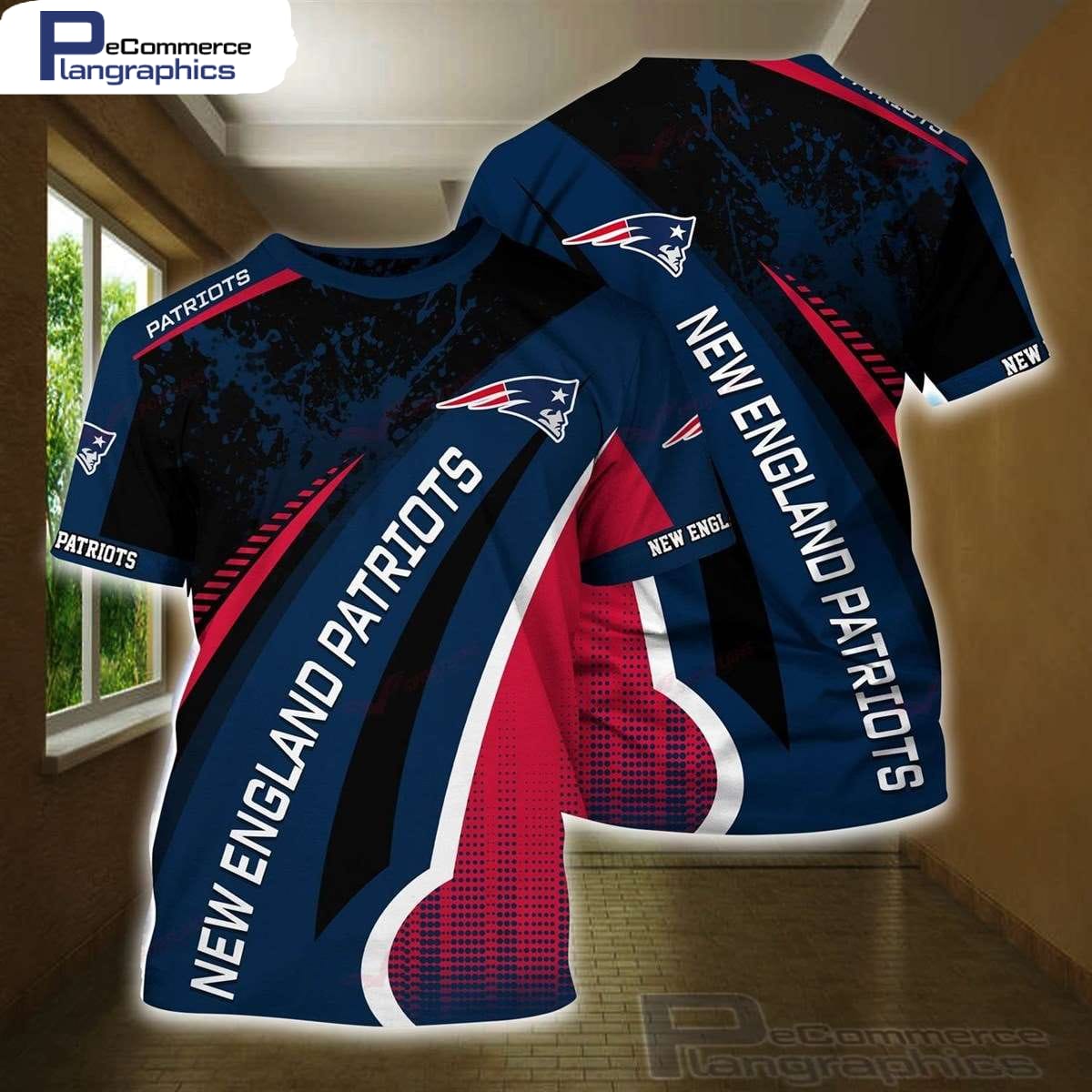 New England Patriots NFL Football All Over Printed T-Shirt
