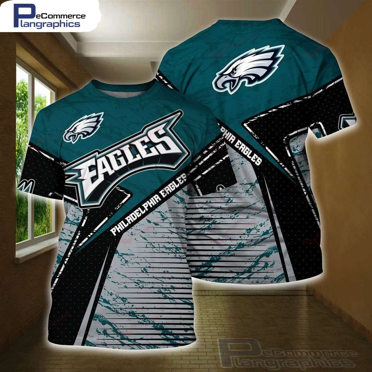 Philadelphia Eagles NFL 3D AOP Unisex T-Shirt