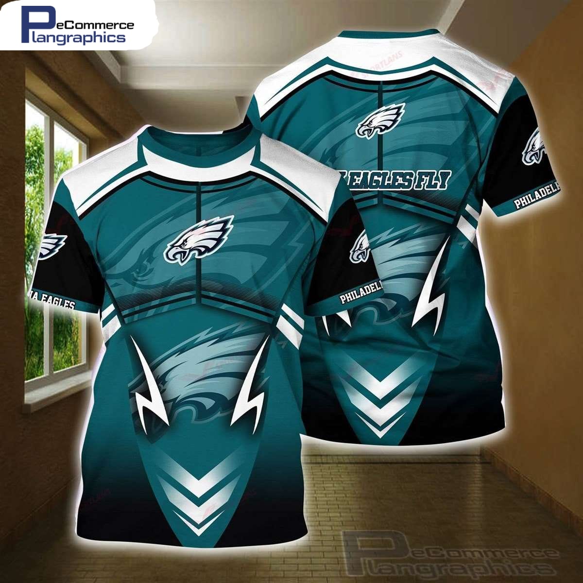 Philadelphia Eagles NFL Football All Over Printed T-Shirt