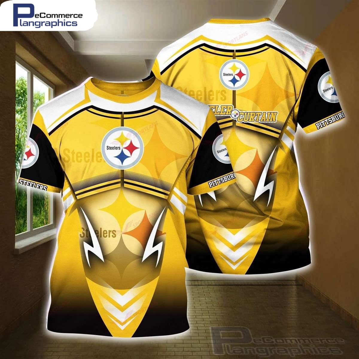 Pittsburgh Steelers Football NFL All Over Printed T-Shirt