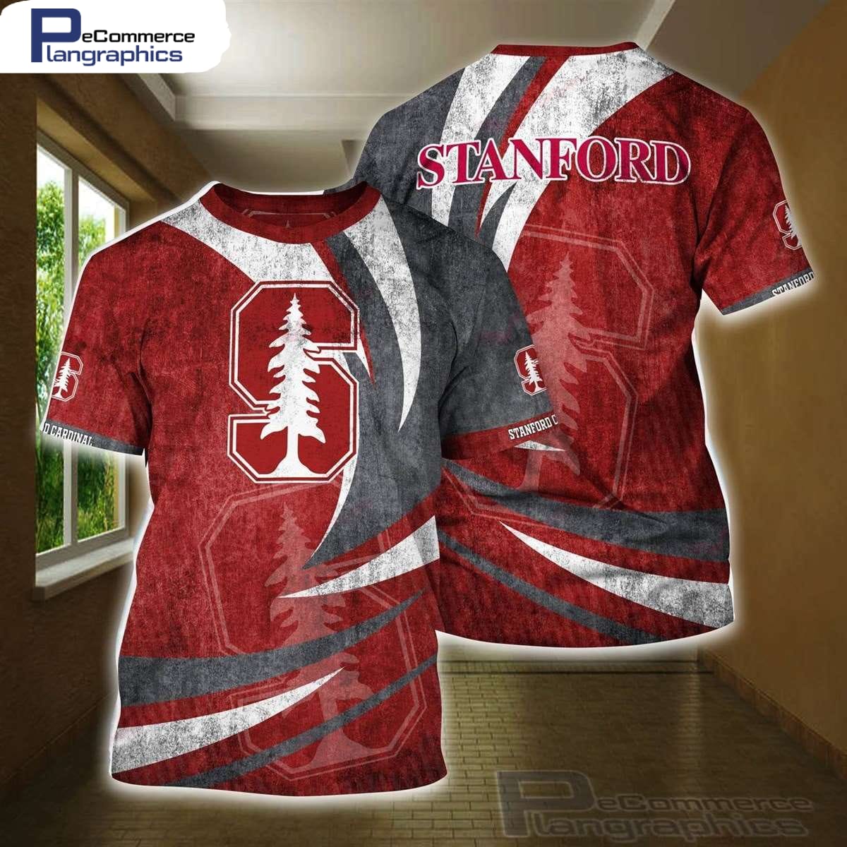 Stanford Cardinal NCAA Football All Over Printed T-Shirt