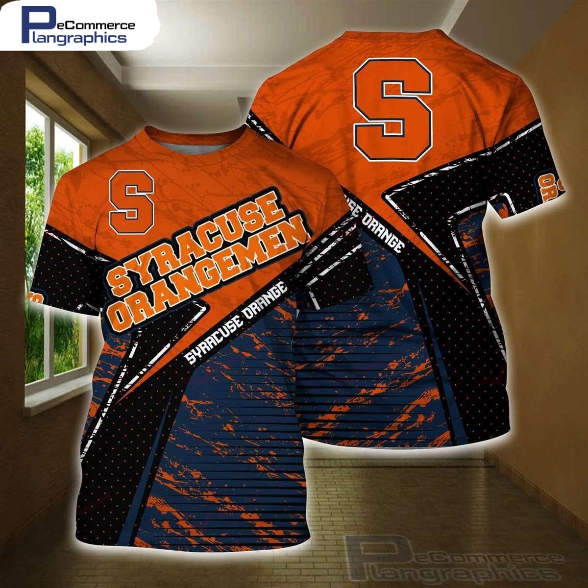 Syracuse Orange Football NCAA 3D AOP Unisex T-Shirt