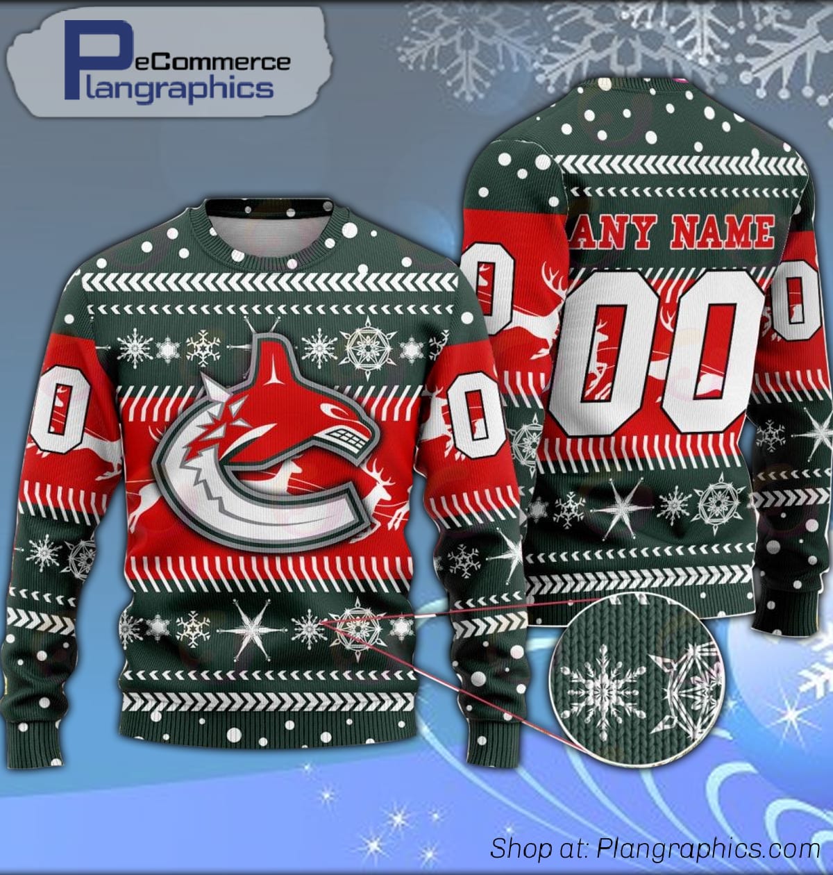 NHL Vancouver Canucks Specialized Unisex Sweater Custom Number & Name For  Chrismas Season - YesItCustom