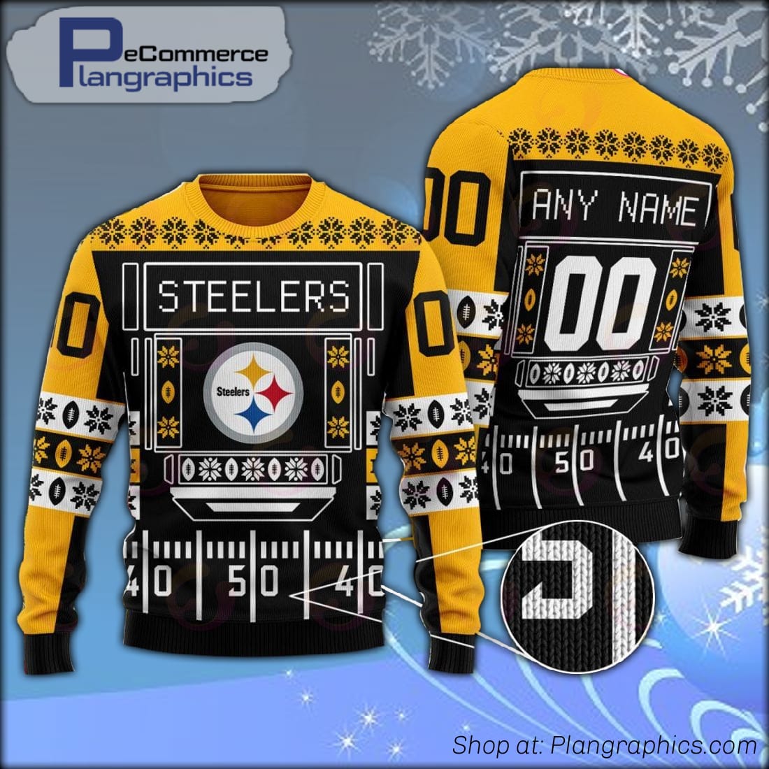 Pittsburgh Steelers Personalized Nfl Ugly Christmas Sweater - Shibtee  Clothing