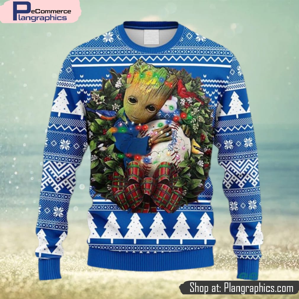 Los Angeles Dodgers 3D Ugly Christmas Sweater