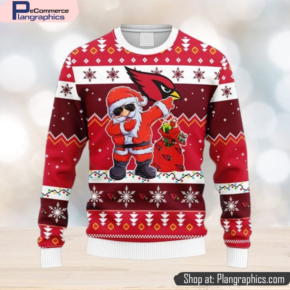 Arizona Cardinals Pine Tree Patterns 3D Sweater Funny Ugly Christmas For  Men And Women - YesItCustom