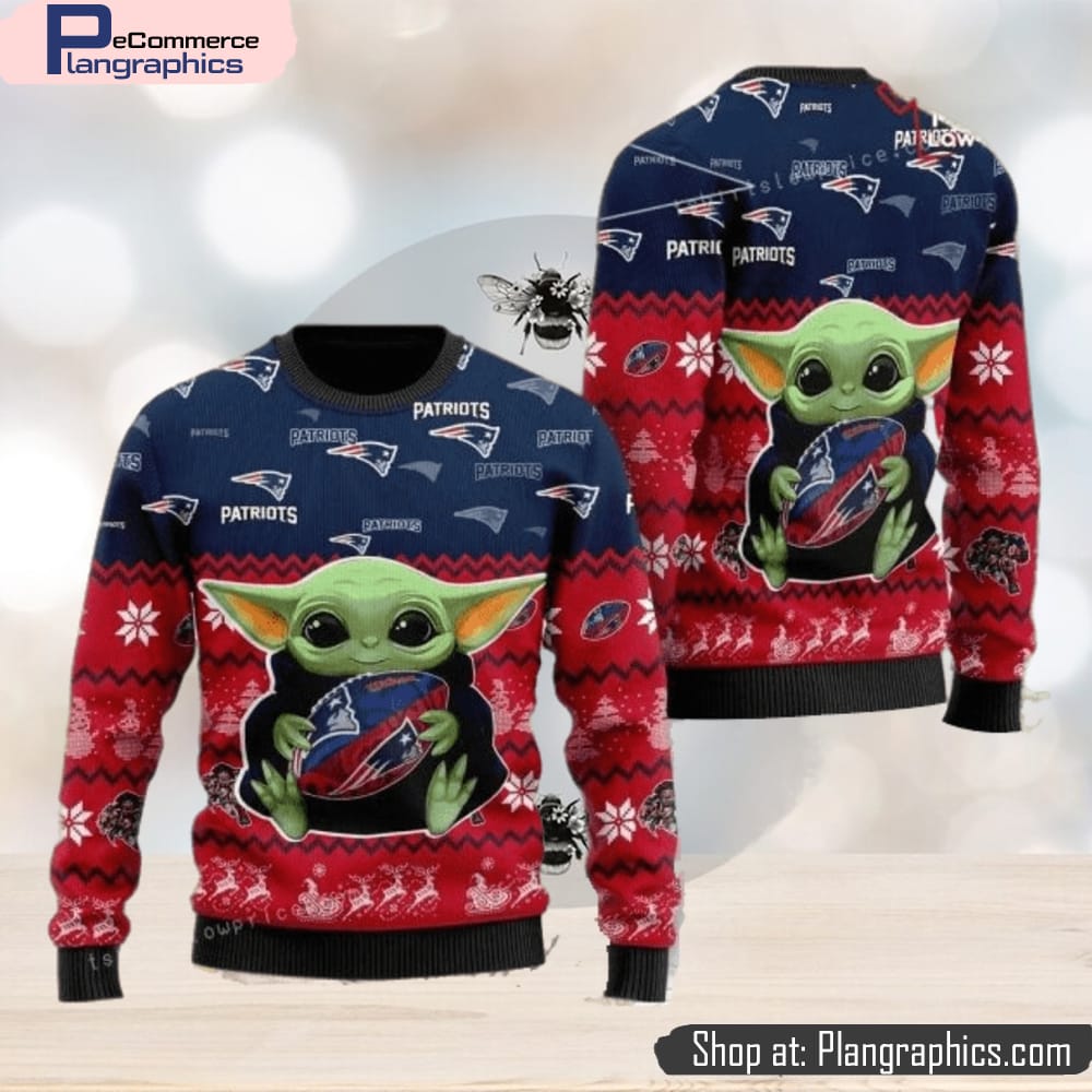 New York Jets Baby Yoda Lover American Football Ugly Christmas Sweater  Christmas Gift For Sport Team - Banantees