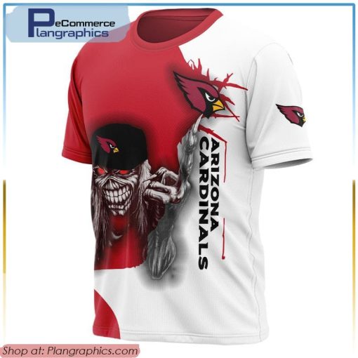 arizona-cardinals-t-shirt-iron-maiden-skull-gift-for-halloween-1