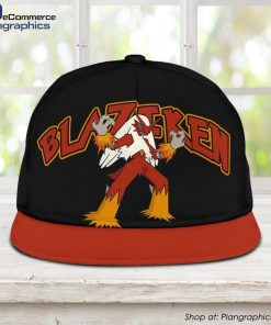 blaziken-snapback-hat-anime-fan-gift-idea-1