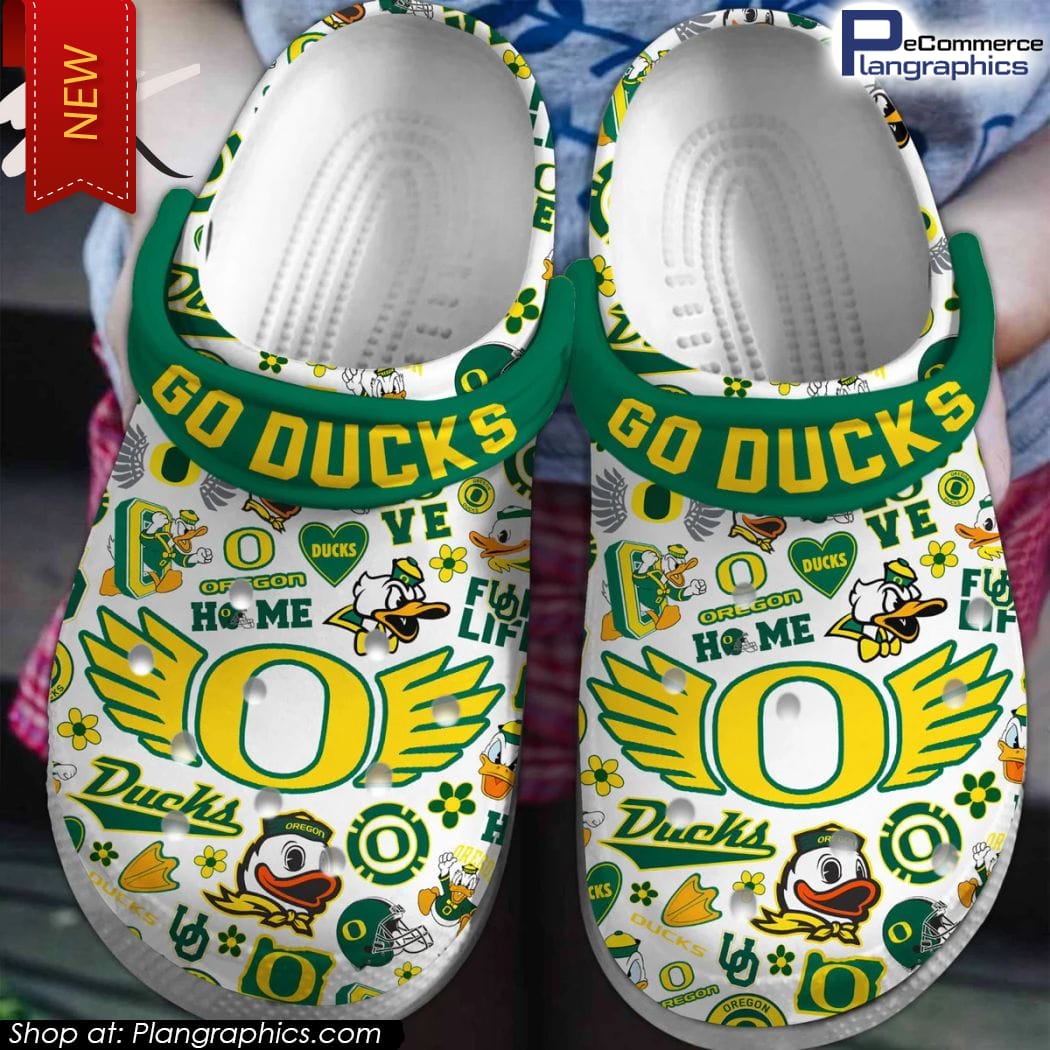 Go Ducks Oregon Ducks Football Classic Crocs - Plangraphics