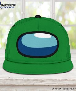 green-crewmate-snapback-hat-among-us-gift-idea-1