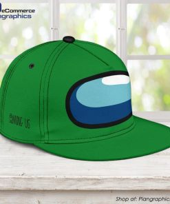 green-crewmate-snapback-hat-among-us-gift-idea-2