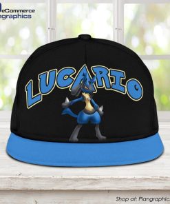lucario-snapback-hat-anime-fan-gift-idea-1