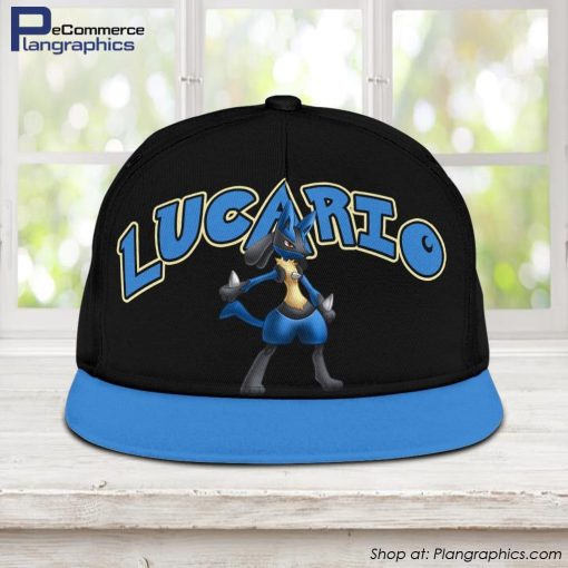 lucario-snapback-hat-anime-fan-gift-idea-1