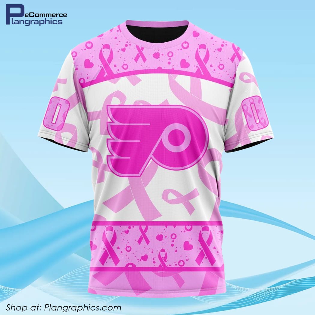 Personalized NHL Philadelphia Flyers Pink October Fight Breast