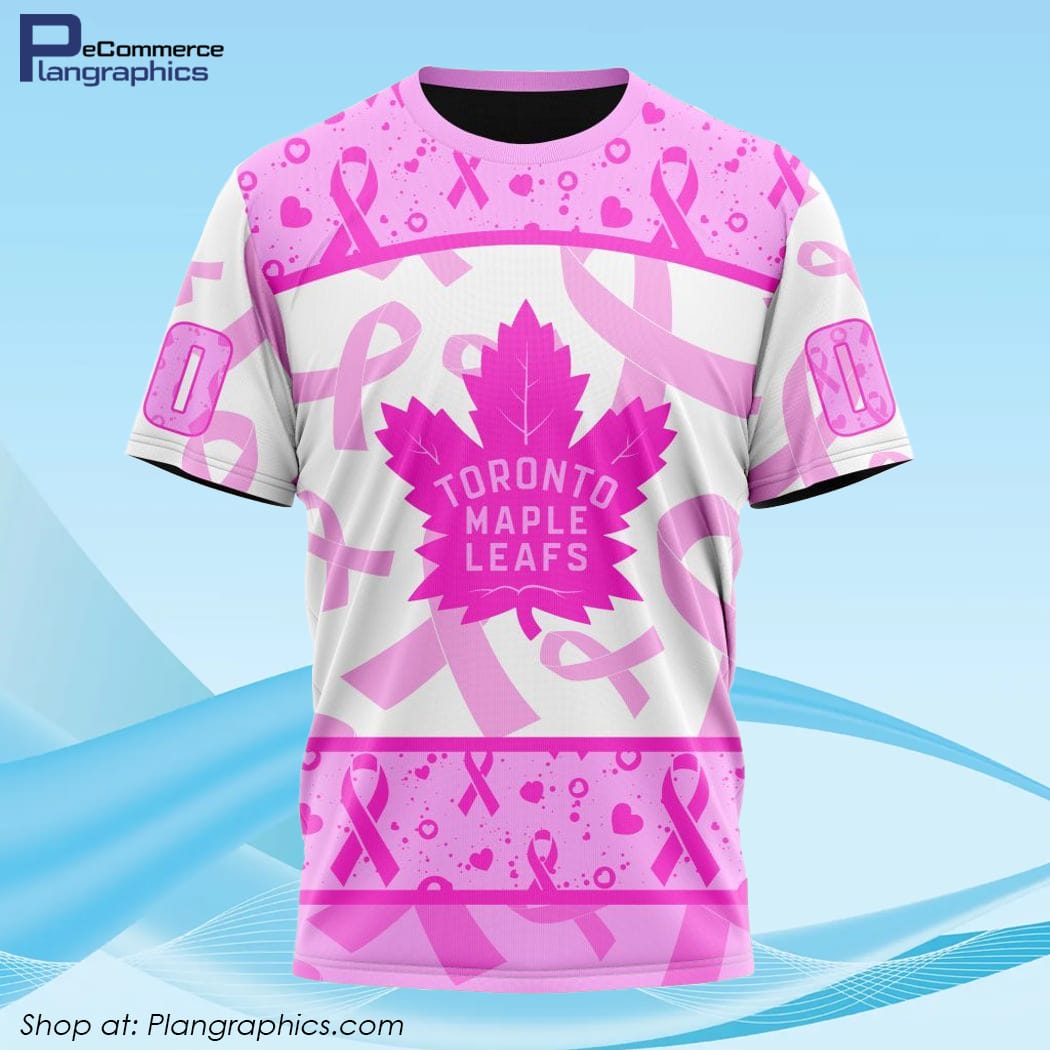 Toronto Maple Leafs Breast Cancer Awareness Month Personalized