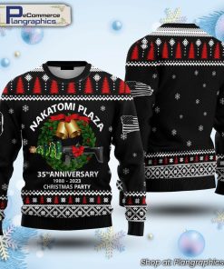 35th-anniversary-2023-warrior-nakatomi-plaza-christmas-party-ugly-christmas-sweater-1