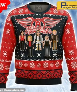 aerosmith-band-2023-ugly-christmas-sweater-1