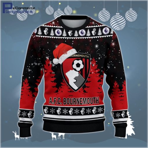 afc-bournemouth-premier-league-ugly-christmas-sweaters-2