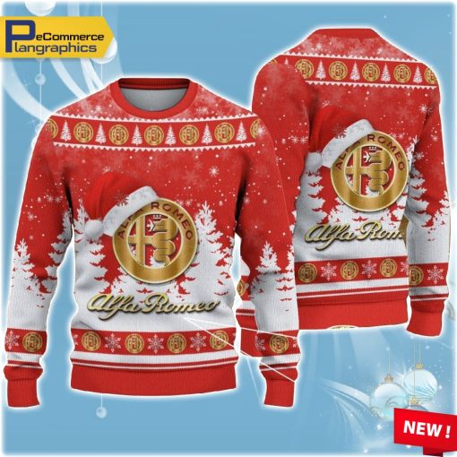 alfa-romeo-red-ugly-christmas-sweater-gift-for-christmas-1